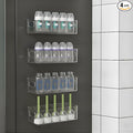 MGY 4Pack Clear Magnetic Baby Bottle Organizer for Refrigerator, Space-Saving Storage for Baby Bottles,Bottle Organizer for kitchen