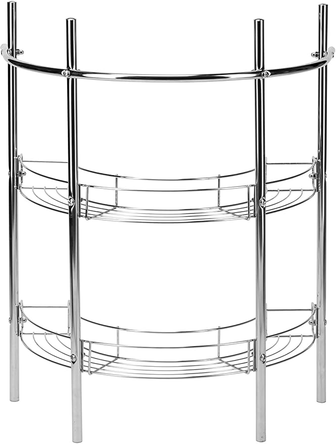 Croydex AJ401341 Chrome Plated Under Basin Storage Unit