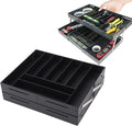 TOPINCN 2 Tier Collapsible Multi Level Drawer Organizer Tray, Folding Smart Drawer Storage, Expandable for Makeup, Jewelry, Silverware, Utensils, Kitchen Office Supplies