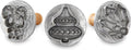 Nordic Ware Holiday Cookie Stamps (Set of 3), Sturdy Cast Aluminium Cookie Stamp Set, Cookie Press Set Made in the USA, Sturdy and Durable Biscuit Maker Press Set