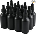 NOOEEISS 12 Pcs, 2oz Dropper Bottle, Black Glass Eye Dropper Bottle, Tincture Bottles with Dropper, Pretty Finish, Leak-Proof Design, Stronger Suction for All Kinds of Mixed Liquids