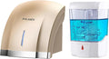 Automatic Hand Dryer and Soap Dispenser Set – Wall Mounted High Speed ABS Hand Dryer Touchless Automatic Soap Dispenser for Home Bathroom & Commercial Use