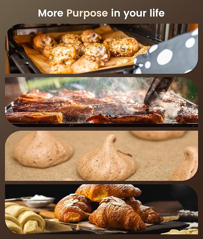 300 PCS Parchment Paper Sheets for Baking -12x16 Inches Precut Parchment Sheets, Non-Stick Unbleached Baking Paper Liners for Oven, Air Fryer, Baking Bread, Cakes, Cookies