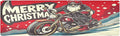 ALAZA Santa Claus Motorcycle Trivet Table Runner 40 Inches Long Trivet for Hot Pots and Pans/Hot Dishes,Table Protector Heat Up to 230F, Decorative Hot Plates Mat for Kitchen Countertop