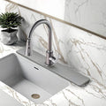 Faucet Mat for Kitchen Sink, 23.6" x 3.9" Diatomaceous Earth Water-Absorbing Stone Tray,Fast Drying, Splash Guard for Kitchen and Bathroom Countertops