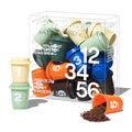 Saturnbird Super Instant Coffee Pods, Specialty Cold Brew Freeze-dried Coffee, No.1-6 Light/Medium/Dark Roast, 100% Arabica, Brew with Hot/Cold Water or Milk, 24 Single-Serve Packets