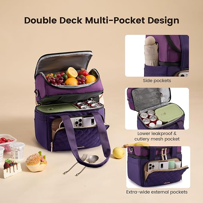 LOVEVOOK Insulated Lunch Bag For Women