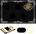 Large Newly-Enhanced Silicone Induction Cooktop Protector Cover Stove Mat 21.2"x35.4" (Magnetic) | 300°C (572°F) Heat-Resistant | Power Boost Compatible | Prevents Pot Sliding & Scratches,Black&White1