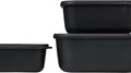 Dieses 3-teilige Vorratdosen Set enthält rechteckige Plasticboxen in den Größen von 750 ml, 1500 ml und 3000 ml. Die Cirqula luftdichte Aufbewahrungsboxen können zum Aufbewahren, Einfrieren und Aufwärmen von Lebensmitteln verwendet werden. Aufgrund ihr...