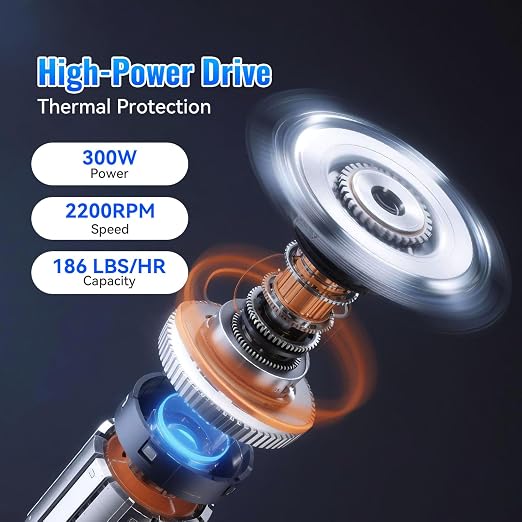 186 lbs/h Dual Blade Ice Shaver Machine, with Extra Blades & Ice Pick, 300W Electric Ice Crusher for Home Use & Commercial, Shaved Ice Machine, ETL-Listed, Silver
