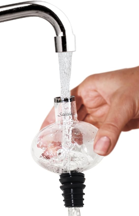 Soireehome - In Bottle Wine Aerator - For Red Wine, White Wine, And Rose Wine! - Made Of Glass, Makes Your Wine Taste Better