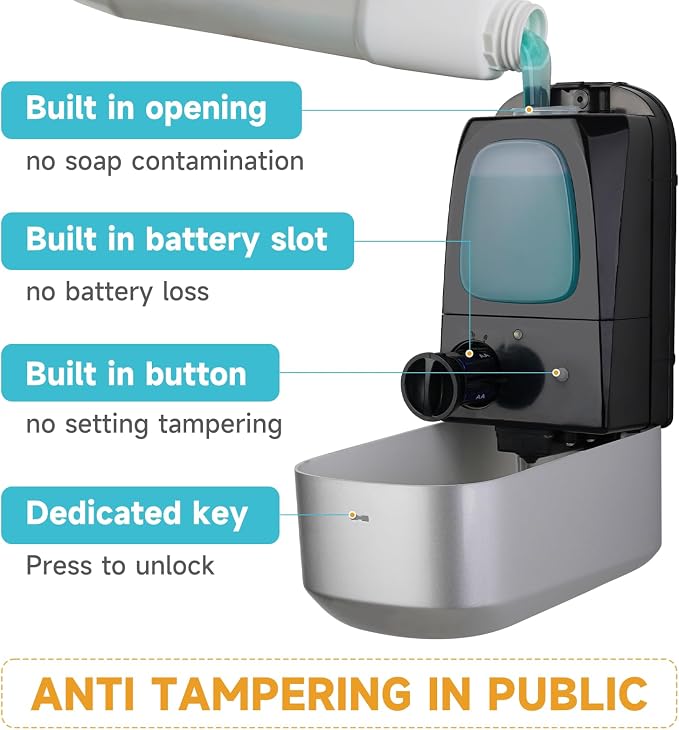AIKE GentleAir Warm Hand Dryer& Automatic Soap Dispenser, Model AK2637 & AK1226S Silver