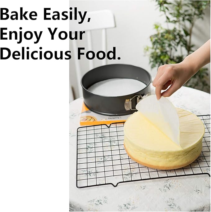 Katbite 6 Inch 800Pcs Parchment Paper Rounds, Round Baking Sheets Paper, Uses for Cake Baking, Patty Separating, Tortilla Wrapping