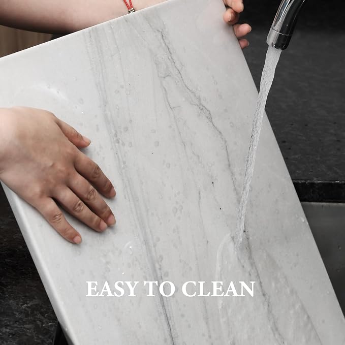 Koville Brazilian Natural Quartzite Cutting Board for Kitchen, 16x20inch Extra Large Hand Crafted Stone Slab for Cheese, Charcuterie, Pastry Board - Wedding Gift, House Warming Gift