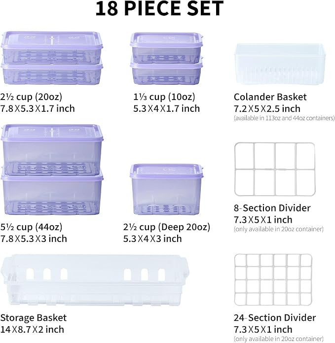 Freezer Containers for Food Storage - Soup with Lids Safe - Twist Release - Flexible Frozen Design - BPA Free (18)