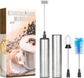Levare Milk Frother Handheld Rechargeable - Electric Frother with 3 Whisk Attachments - High Speed Milk Mixer Motor with USB-C Charging Port - Versatile Mixer for Cappuccino, Hot Chocolate, and Matcha