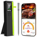 PROGRACE Smart Bluetooth Wireless Meat Thermometer: Standalone Base, WiFi Unlimited Range, 6 Sensors with NIST Certified Accuracy, for iOS and Android, for Kitchen, BBQ, Grill, Oven, Smoker