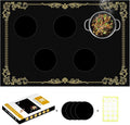 Large Newly-Enhanced Silicone Induction Cooktop Protector Cover Stove Mat 20.4"x30.7" (Magnetic) | 300°C (572°F) Heat-Resistant | Power Boost Compatible | Prevents Pot Sliding & Scratches,Black_Gold1