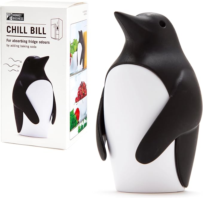 Monkey Business Chill Bill Refrigerator Deodorizer, Baking Soda Container, Baking Soda Fridge, Baking Soda Fridge Deodorizer, Cute Gifts, Kitchen Gadgets