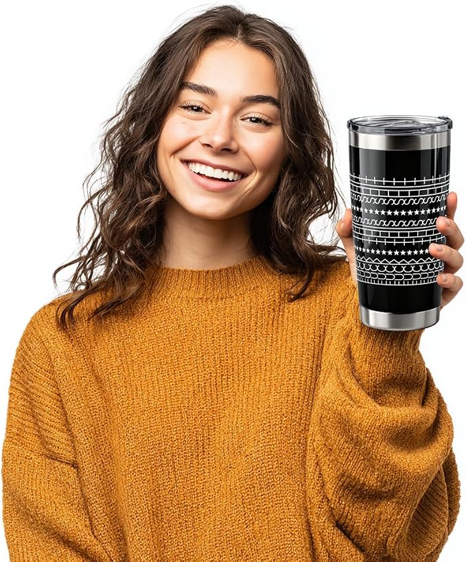 Hidden Message Tumbler for Women Men - Funny Coffee Mugs Novelty Gift for Coworker, Friends, Work, Bestie - Stainless Steel Leak Proof Coffee Cups 20oz with Straw