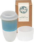 NOVA CERAMICS Travel Coffee Tumbler – Travel Mug - On the Go Coffee Mug – Microwave & Dishwasher Safe Green CoffeeTumbler - Gifts For Women Men Him Her – 16oz – Lagoon
