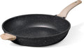 CAROTE 12.5 inch Nonstick Frying Pan Skillet,Non Stick Granite Fry Pan Egg Pan Omelet Pans, Stone Cookware Chef's Pan, PFOA Free,Induction Compatible