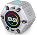 Printers ack Pomodoro Timer - Productivity Cube, Visual Focus Timer, Mute & Vibration & Adjustable Sound Alert, for Office, ADHD, Study, Work, 3/5/10/25/30/60min & Custom Countdown - Silver