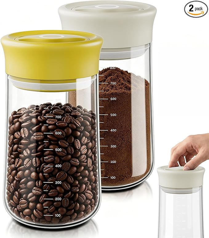 OURCABECUE 2026 Upgrade 90° Rotating Switch Lid Mason Jars (2 pack), 27 oz Wide Mouth Glass Storage Jars, Food Grade Overnight Oats Jars for Food Storage, Pickling, Meal Prep