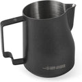 MHW-3BOMBER Milk Frothing Pitcher 450ml/15.2oz Milk Frother Cup Espresso Steaming Pitcher Stainless Steel Milk Frother Cup Barista Latte Art Round Spout Milk Jug P6005MB