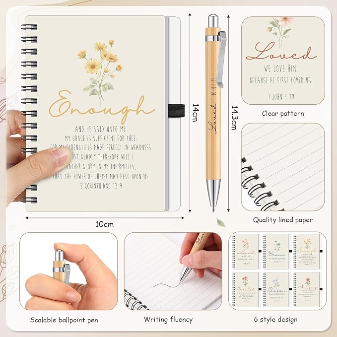 30 Pcs Christian Religious Gifts for Women Inspirational Gift Set Include Notebook Mug Makeup Bag Pen and Gift Bag for Easter Mothers Day Graduation Biblical Present