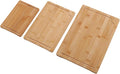 Wood Chopping Board Set With Grooves | Smooth Cleaver Friendly Cutting Boards In Three Sizes For Kitchen Prep And Serving