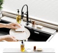 Quick Dry Sink Splash Guard - 30" Instant Dry Diatomite Faucet Mat Stone Sink Tray - Quick Drying Water Stone - for Kitchen and Bathroom Sink - White