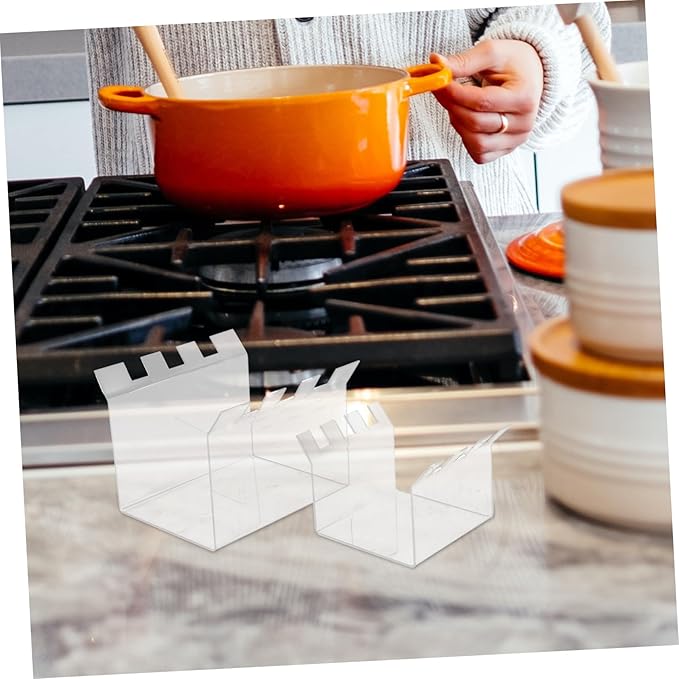 SHOWERORO 2pcs Acrylic Zip Bag Holder Stand for Food Prep Bags Space-saving Storage Rack Versatile Serrated Design for Freezer Meals and Meal Prep