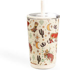 HydroJug Everyday Tumbler 14 oz, Ceramic-Lined Straw Cup, Rodeo