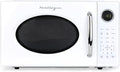 Nostalgia Retro 1000W Microwave Oven 1.1 Cu Ft Capacity – Child Safety Lock, 8 Auto-Cook Settings – Countertop Kitchen Appliance – White