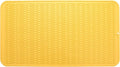 MicoYang Silicone Dish Drying Mat for Multiple Usage,Easy clean,Eco-friendly,Heat-resistant Silicone Mat for Kitchen Counter or Sink,Refrigerator or Drawer Liner Yellow 4XL 32 inches x 18 inches