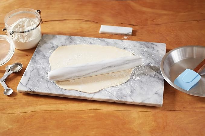 Fox Run Marble French Rolling Pin and Base, 2 x 12 x 2 inches