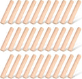 Patelai 30 Pieces Small Wooden Rolling Pin, Dumpling Dough Roller Wooden Mini Rolling Pins Kitchen Utensil Tool for Fondant, Pasta, Bread, Pastry, Cookies, Pizza, Pie, Cylinder Style, 6.3 Inch