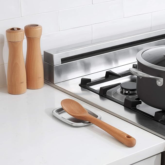 OXO Good Grips Non-Slip Spoon Rest Stainless Steel, Pack of 2