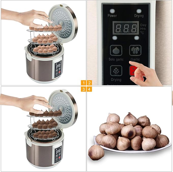 Homend 5L Black Garlic Fermenter Full Automatic Intelligent Control Garlics Maker Multiple Clove Garlic DIY Cooker