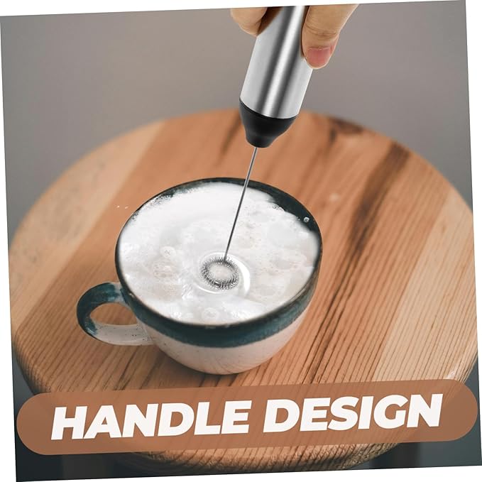GLEAVI 1pc Rechargeable Electric Frother for Coffee Handheld Latte and Cappuccino Maker Compact Design for for and Creamy Drinks