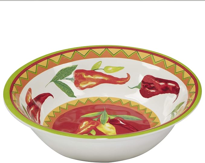 Certified International Red Hot 12 pc Melamine Dinnerware Set, Service for 4