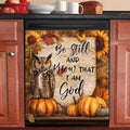 Owl Dishwasher Door Front Magnetic Cover,Pumpkin Magnet Sticker Sunflower Refrigerator Panel Decal,Christian Halloween Dishwasher Decoration Front Door Cover,Home Appliance Sticker,23"x17"