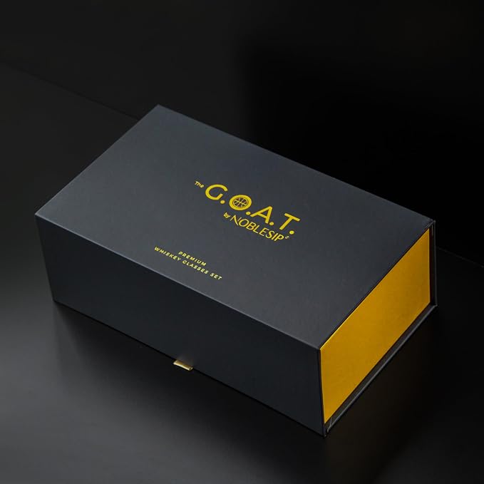 NOBLESIP® Whiskey BASKETBALL Glasses 𝗣𝗥𝗘𝗠𝗜𝗨𝗠 Set: 2 Glasses, 2 Steel Chilling Balls, 2 Coasters. Best for a Player, Coach, Fan to enjoy his Bourbon, Old Fashioned, Cocktail. Whisky men gift