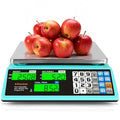 88lb/40kg Commercial Food Scale, Digital Price Computing Scale with Counting Feature, Outdoor Market Food Scale Dual LCD for Farmers Markets, Butchers, Retail Stores