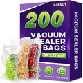 CAREGY Vacuum Sealer Bags 200 Quart 8" x 12" with BPA Free for Food Storage Meal Prep or Sous Vide