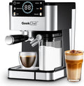 Geek Chef Espresso Machine, 20 Bar Espresso and Cappuccino Coffee Maker, Quick Heating Automatic, Latte & Cappuccino Creator, for Home, for Gift to Family, Friends, Coffee Shops