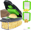 Vegetable Chopper with Large Container(Greygreen)