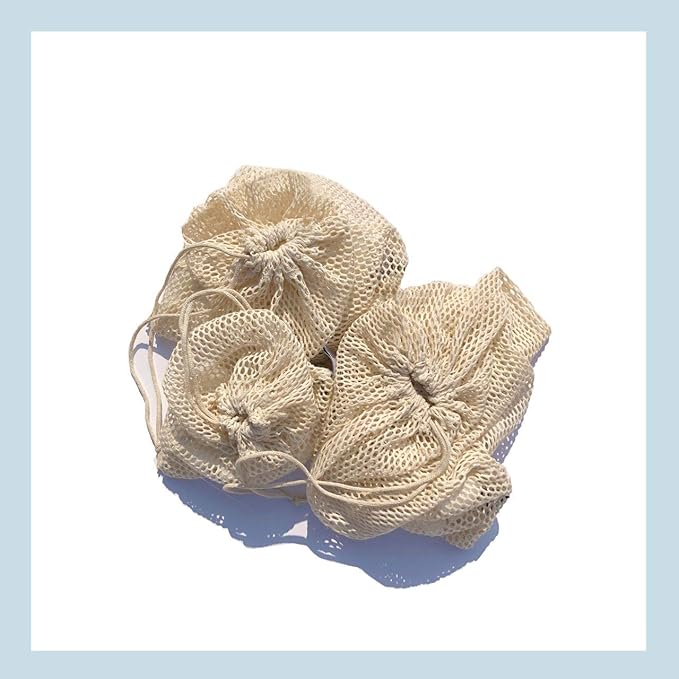 Ecogreen Textiles 24x34 inches 100% Cotton Mesh Bags Reusable Produce Bags – Multipurpose Drawstring Storage Pouch for Everyday Use (Pack of 50)