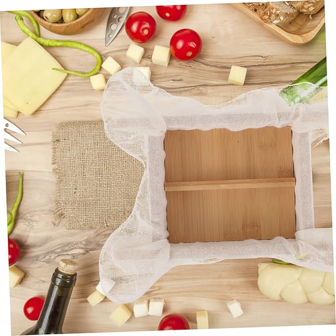 Tofu Maker Wooden Tofu Press Mold Compact DIY Tofu Making Tool for Home Use High Grade Construction Smooth Edges for Silken and Firm Tofu